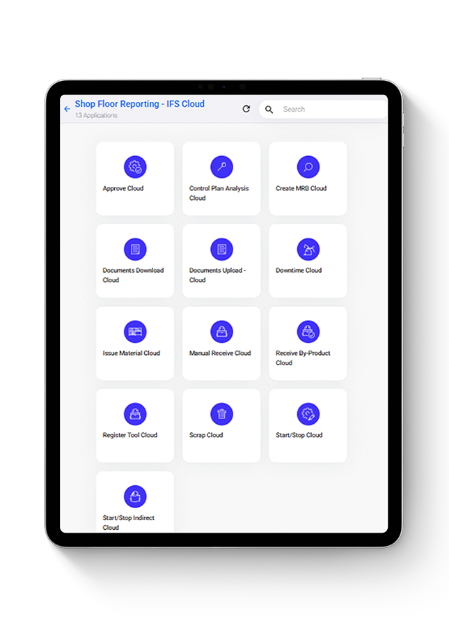 Shop Floor Reporting (IFS Cloud)